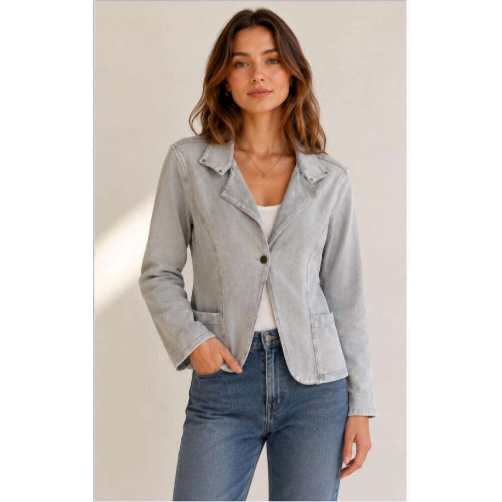 NEW TESTIMONY LOS ANGELES soho one button blazer in cloud
